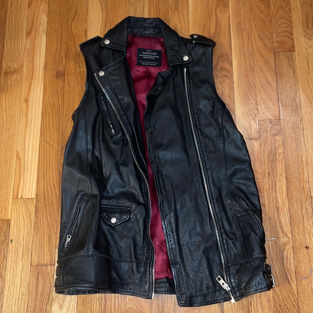 ALL SAINTS LEATHER VEST
